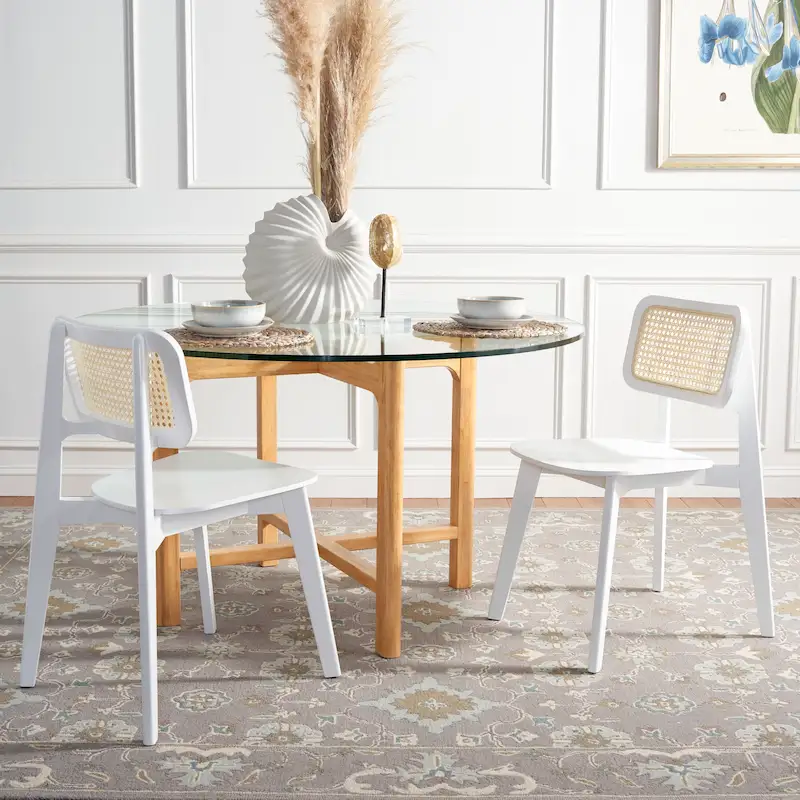 Cane Dining Chair - 17 W x 20 D x 32 H - 17Wx20Dx32H