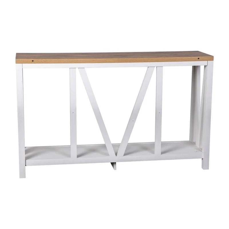 Farmhouse Style Rustic Entryway Console Table