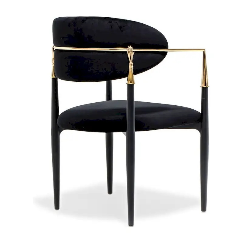 Roubi Gold Stainless Steel Dining Chair