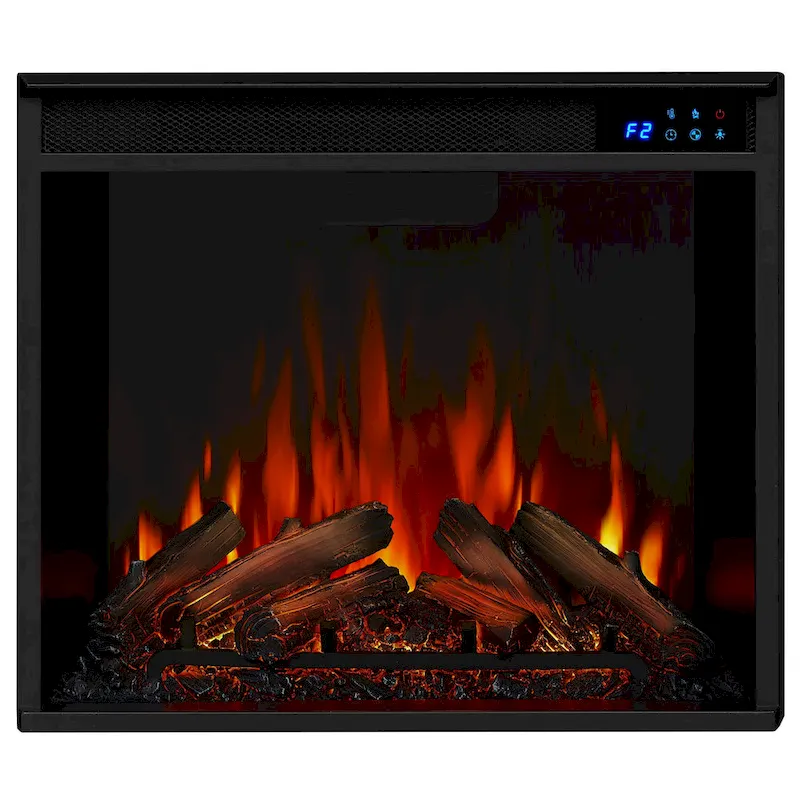 Marlowe 70 TV Stand Electric Fireplace White by Real Flame