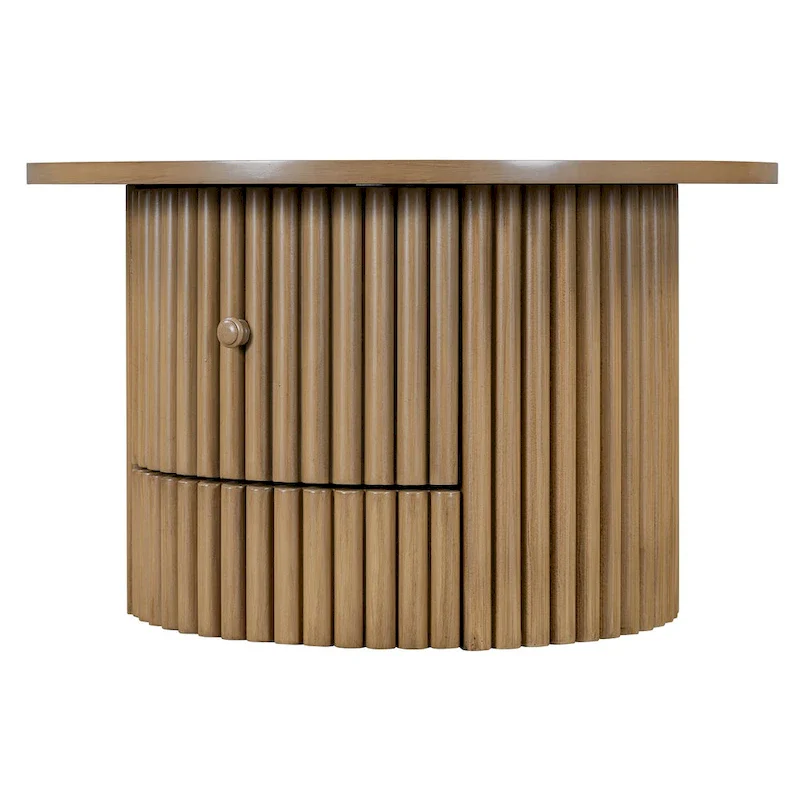 30.5 MDF Coffee Table with Drawer & Slat Base