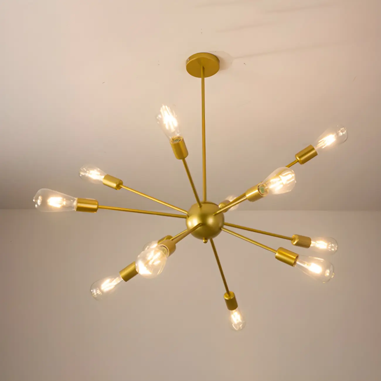 Modern LED Gold Globe Sputnik Chandelier
