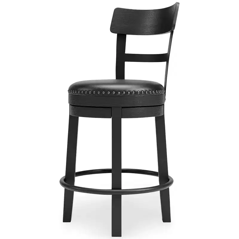 Signature Design by Ashley Casual Valebeck Counter Height Barstool, Black