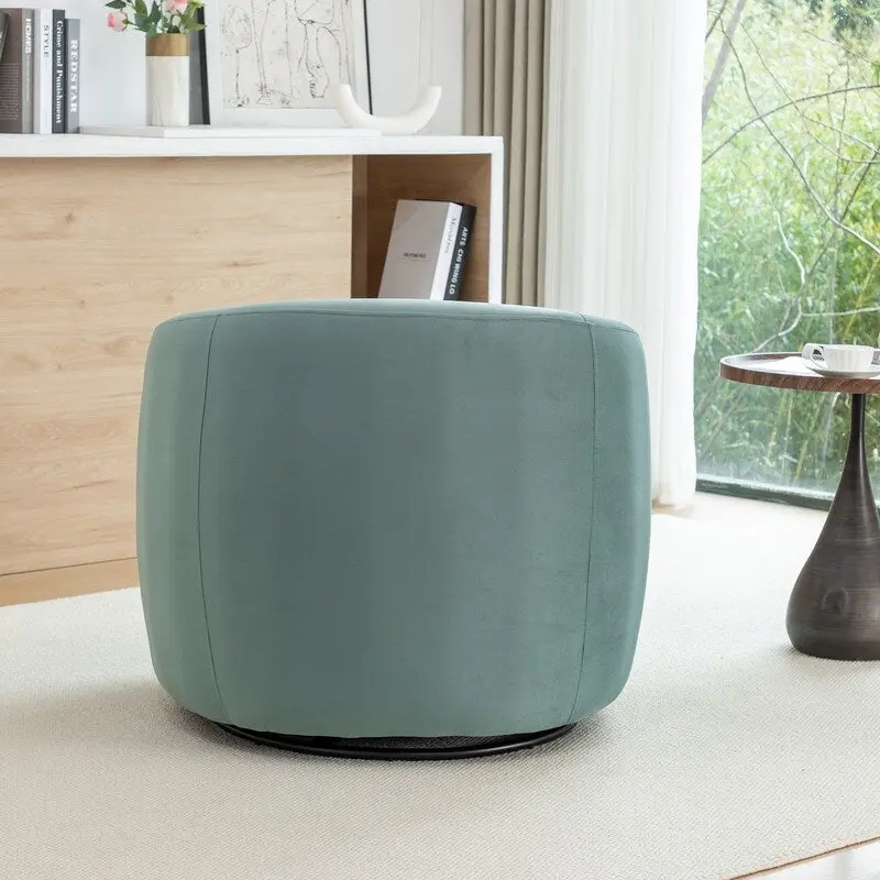 SEYNAR Modern Glam Velvet Upholstered 360 Degree Swivel Accent Armchair