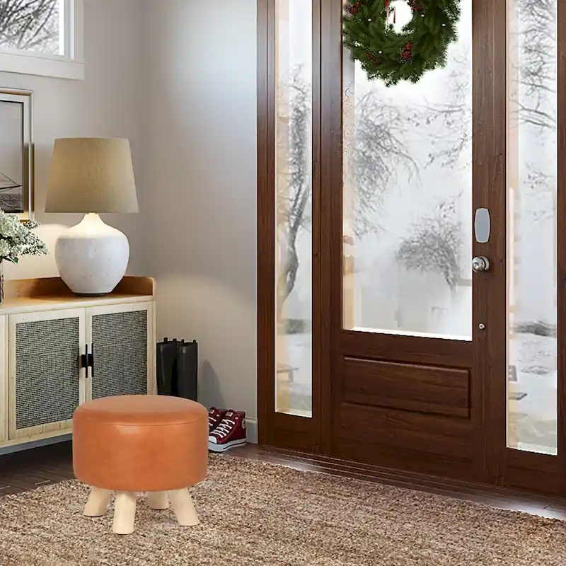 Adeco Foot Rest Ottoman Pet Stool