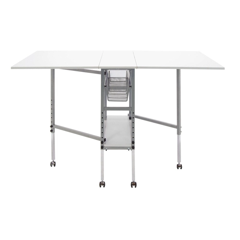 Sew Ready Adjustable Height Hobby and Craft Table with Drawers