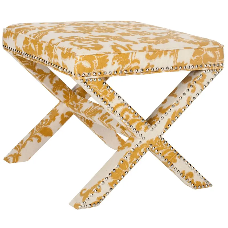 SAFAVIEH Shavonne X-Bench Ottoman