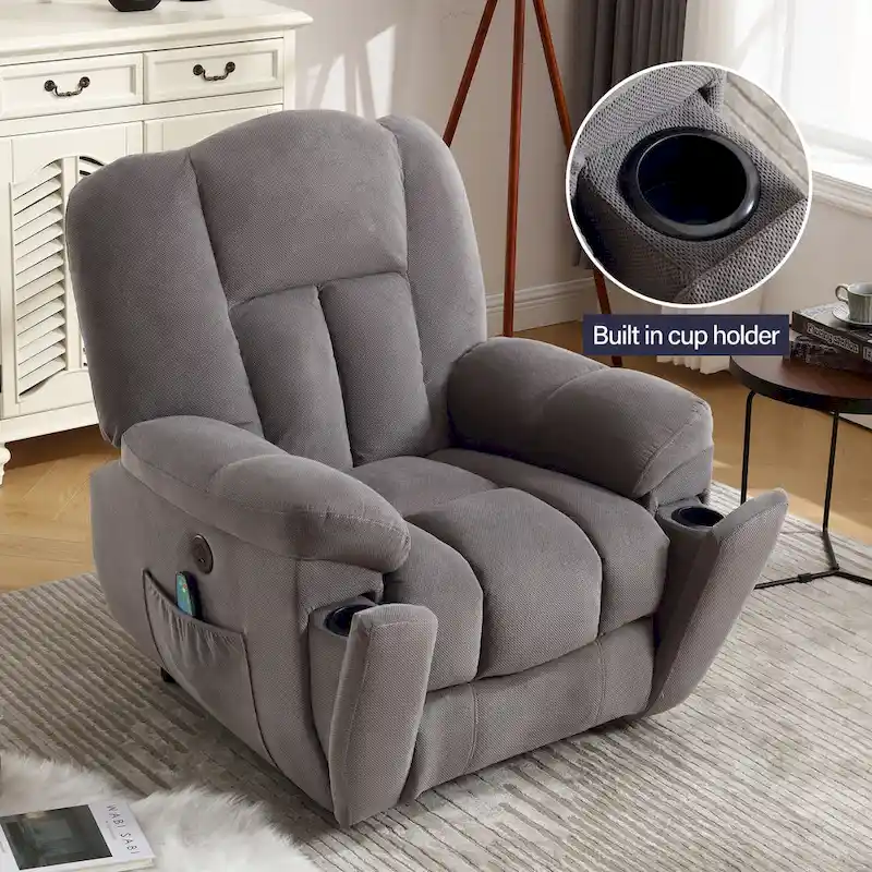 Power Lift Recliner Chair Recliners for Elderly with Heat and Massage Recliner Chair for Living Room with Infinite Position and