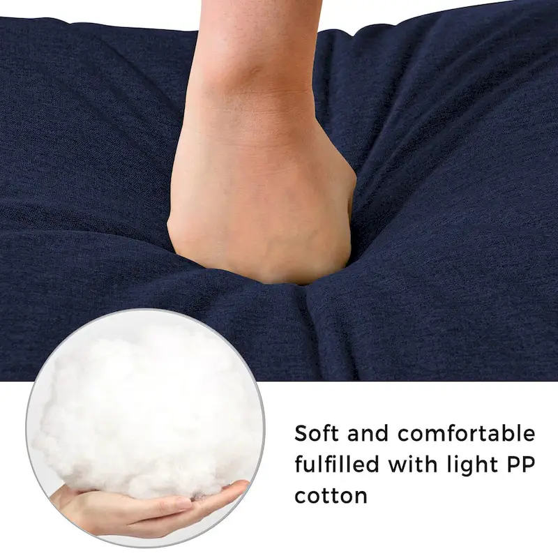 Mid-Century Modern Upholstered Chaise Lounge Sofa