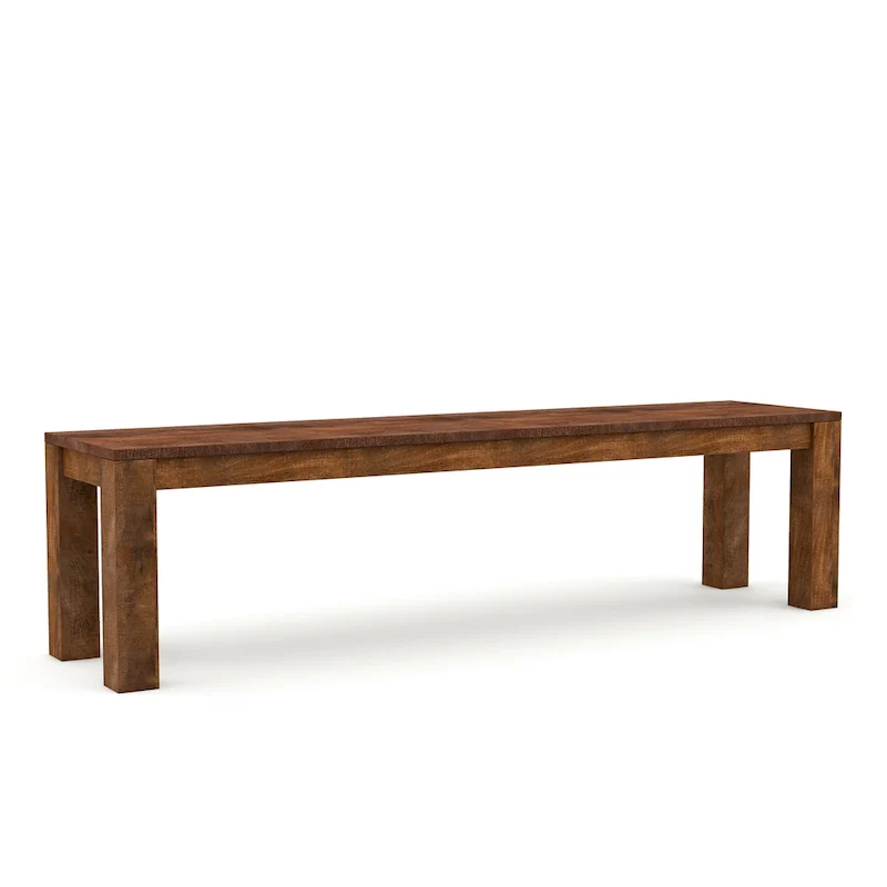 Anaisha Rustic Solid Mango Wood Dining Bench by Furniture of America