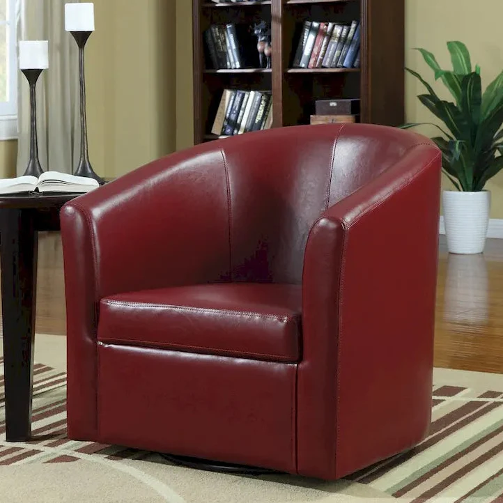 Compact Accent Chair - Red