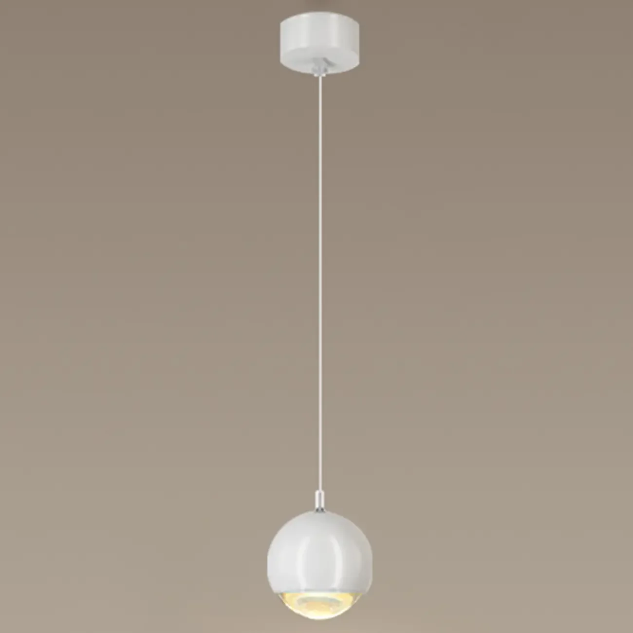 Modern Chrome Metal Globe Pendant Light Warm LED