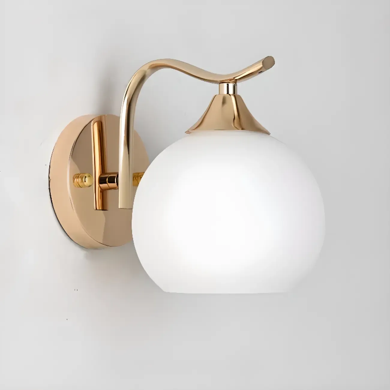 Modern Globe Bathroom Vanity Light with Chrome Finish