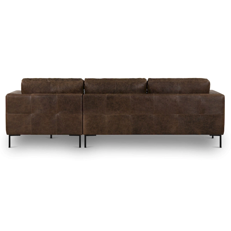 Poly & Bark Calle 114 Right-Facing Sectional - Full Grain Genuine Italian Leather