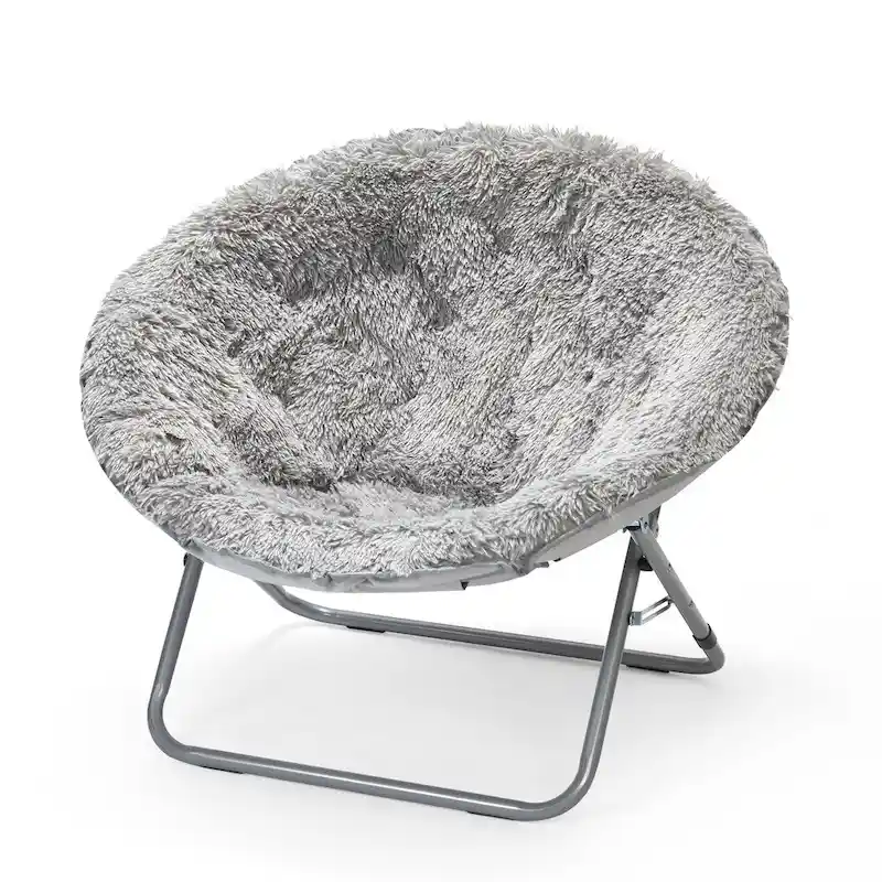 Mongolian Oversized Faux Fur Moonchair