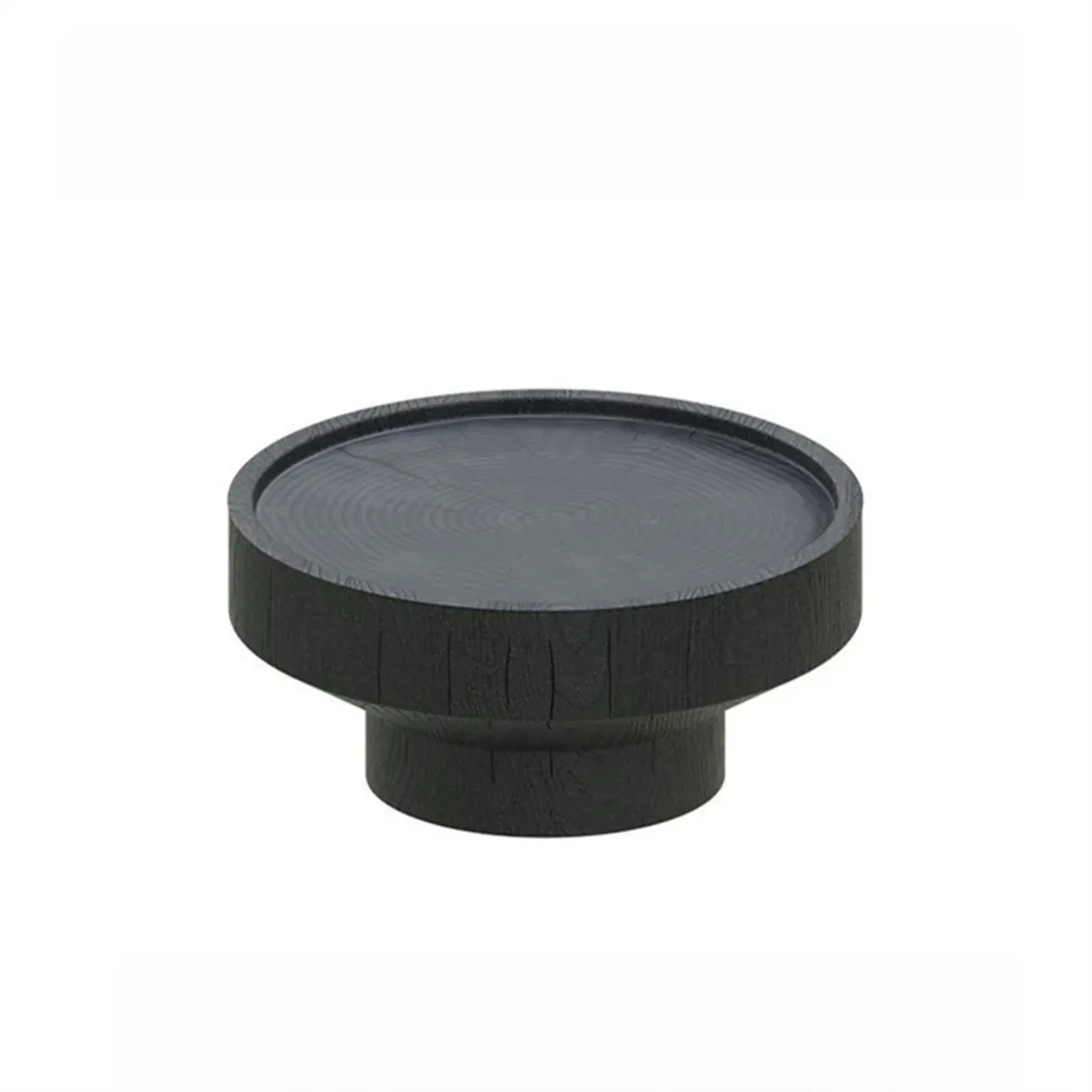 Modern Solid Wooden Black Coffee Table with Unique Design