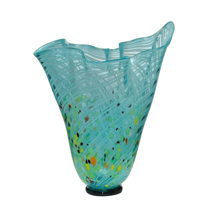 Malibu Hand Blown Art Glass Vase