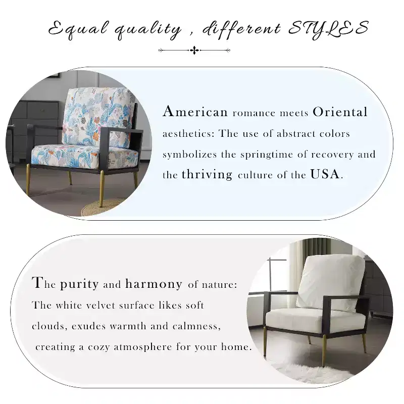 Christopher Knight Home Thurman Mid-Century Modern Metal and Rubberwood Velvet Arm Chair