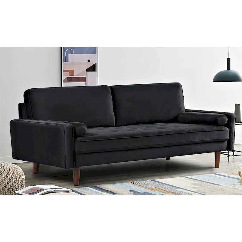 Monahan US Pride Furniture 70W Velvet Tufted Sofa