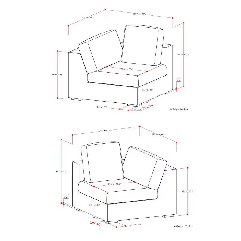 WyndenHall Marlee 2 Seater Sofa Cloud Gray