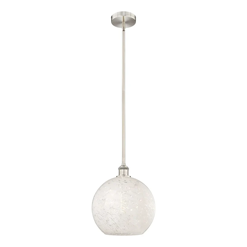 Innovations Lighting 616-1S 13 12 White Mouchette Pendant White