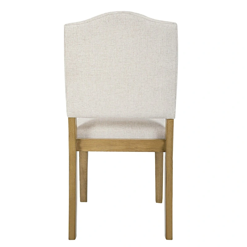 HomePop Open Back Upholstered Dining Chair - Cream Textured Woven (Single Pack)