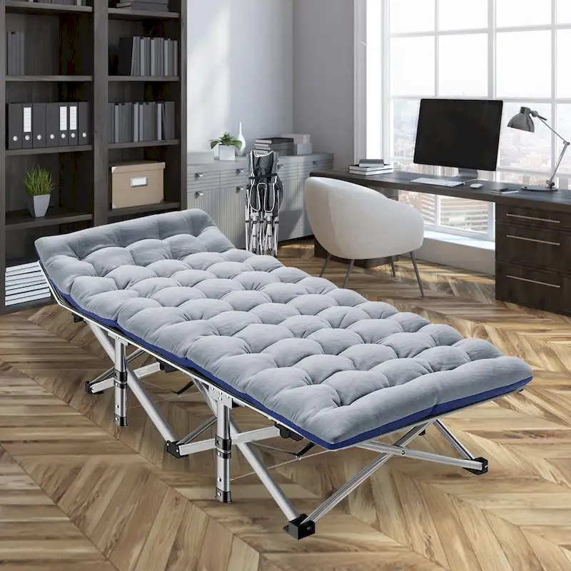 DoCred Folding Camping Cot with 3.3 Inch Mattress, 660lb Load capacity - 752814