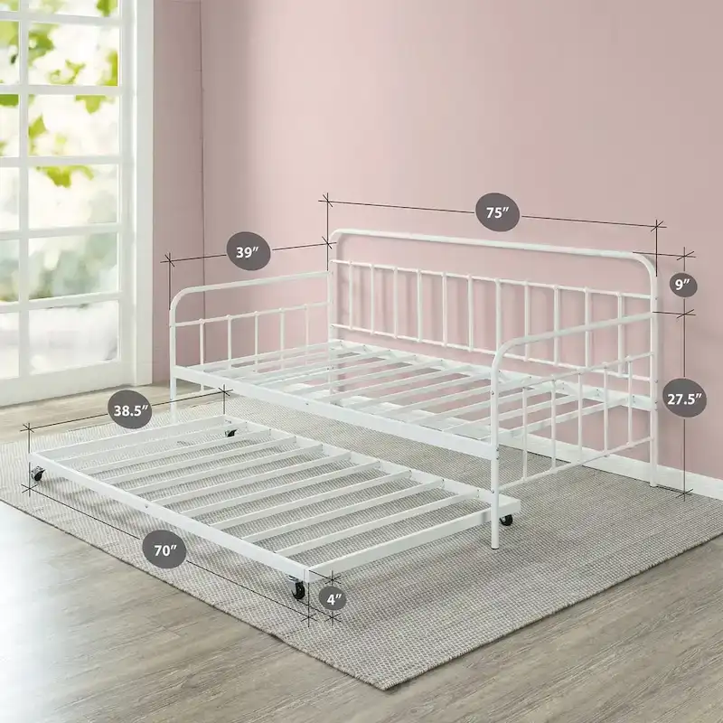 Priage by Zinus Florence Daybed with Trundle