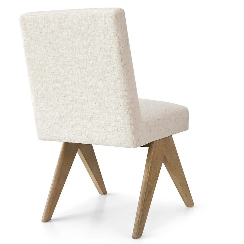 Linen Mid Century Modern Dining Chair