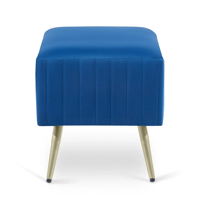 24 Modern Upholstered Entryway Bench with Padded Velvet Seat