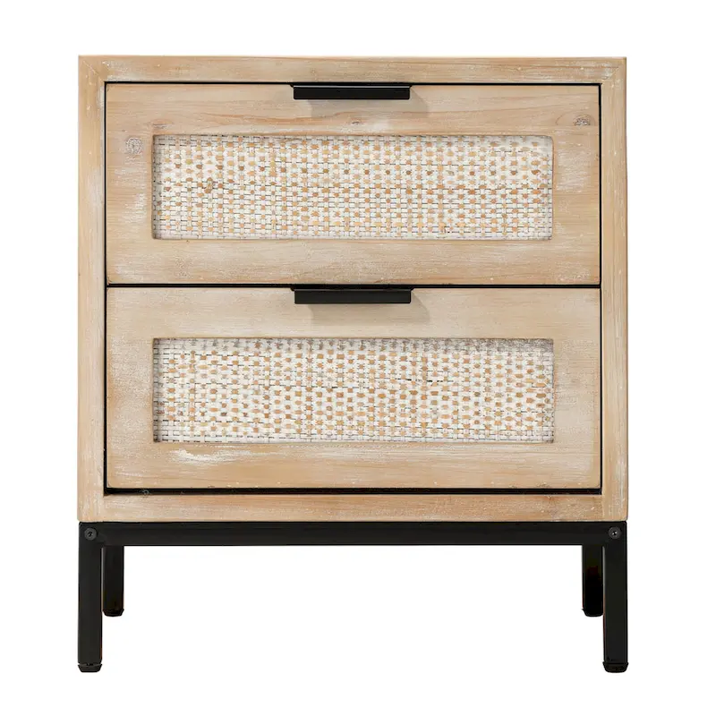 Alden Dcor Ian 2 Drawer Side Table