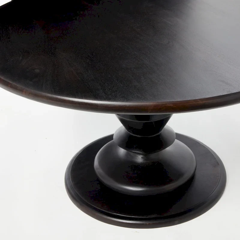 Solid Wood Pedestal Coffee Table