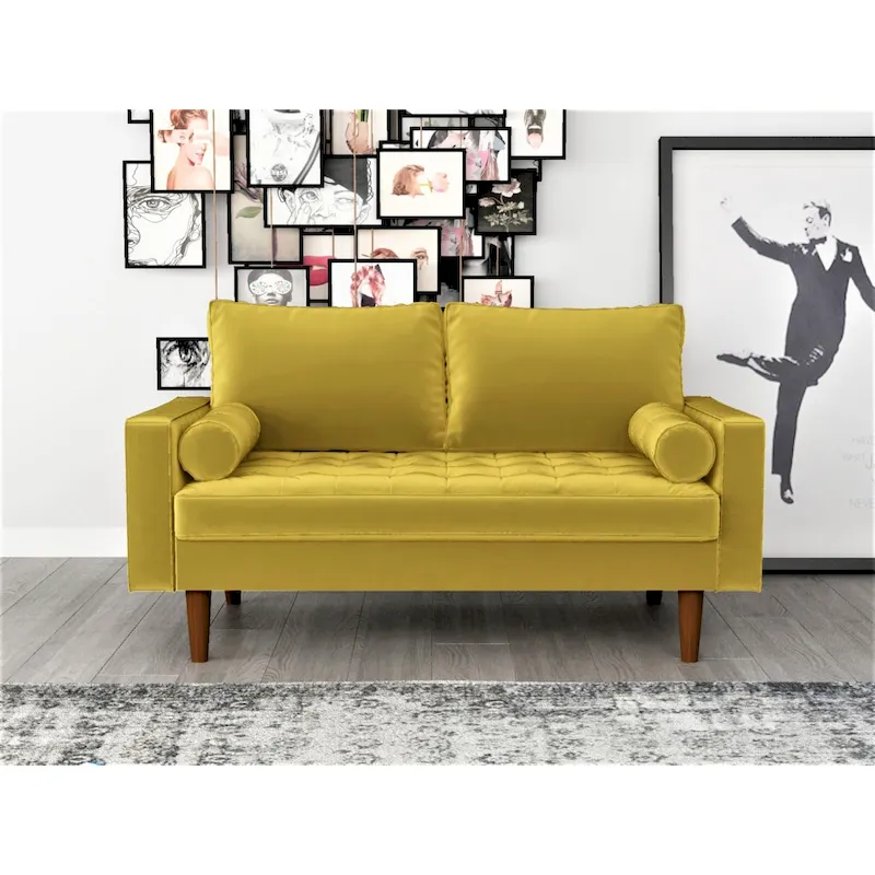 US Pride Lopez Mid-century Loveseat