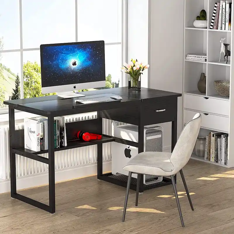 Drafting Table Drawing Computer Desk Artist Craft Table with Adjustable Top