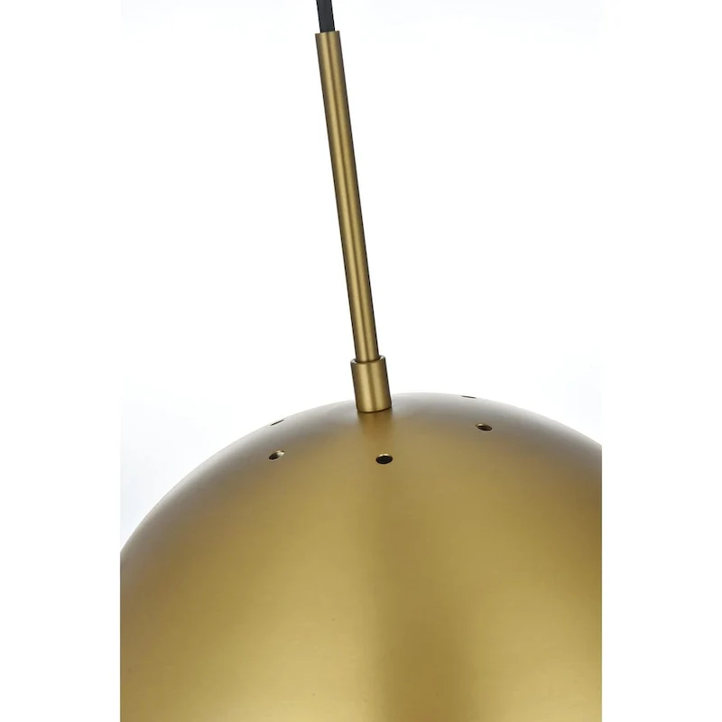 Elegant Lighting Eclipse Single Light 12  Wide Pendant with Frosted