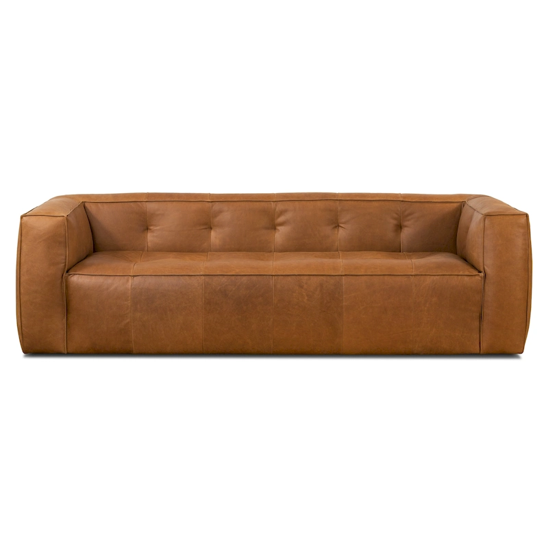 Poly & Bark Capa 92 Sofa - Full Grain Genuine Italian Leather