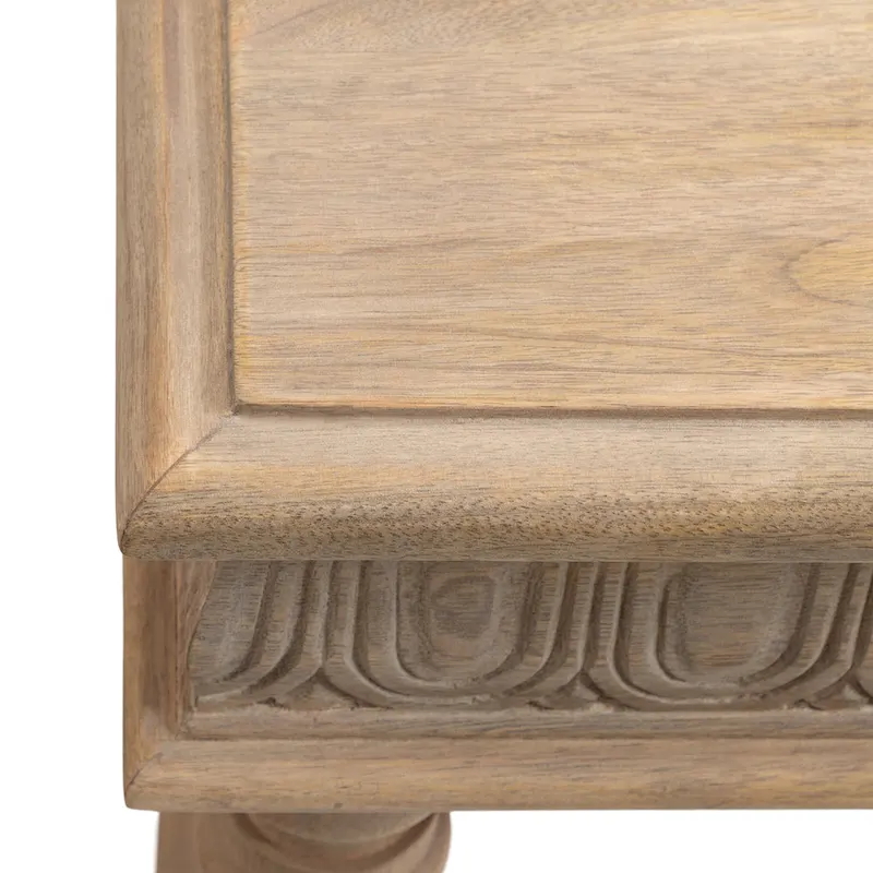 Kate and Laurel Patresa Carved Wood Console Table - 36x14x30