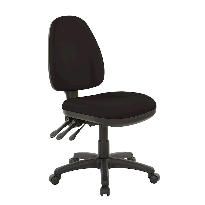 Dual Function Fabricated Ergonomic Office Chair