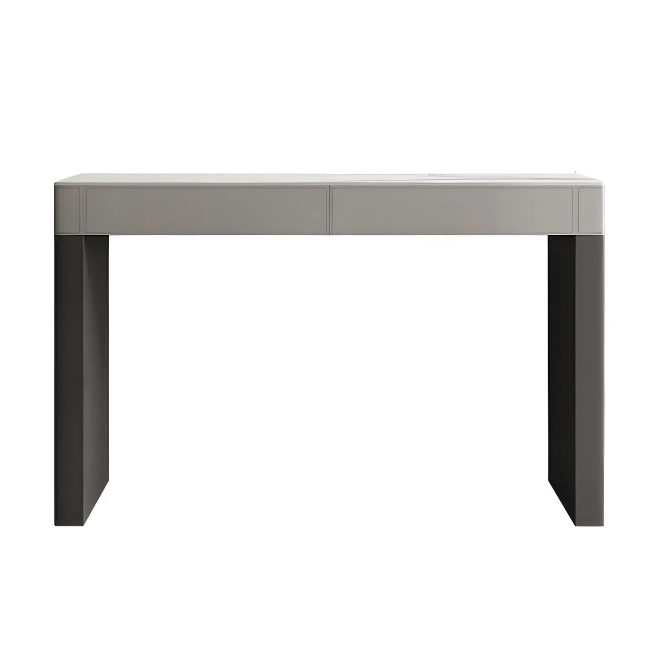 Modern Beige Orange Stone Top Wooden Drawer Bar Tables