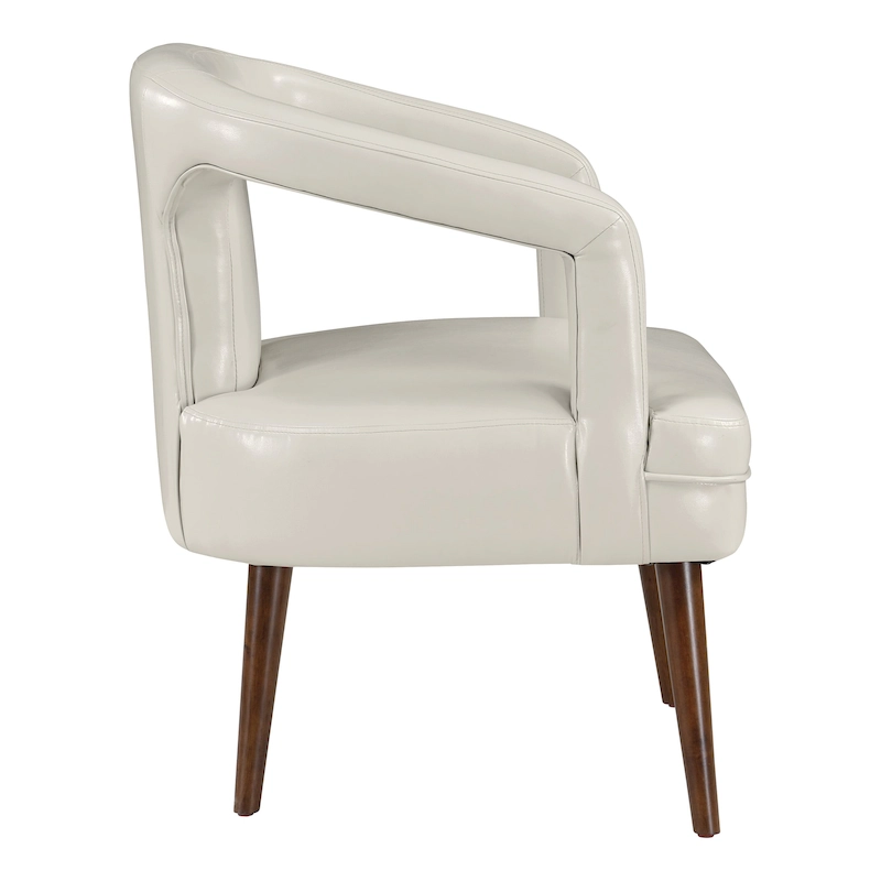 Mason Accent Reception Chair in Faux Leather