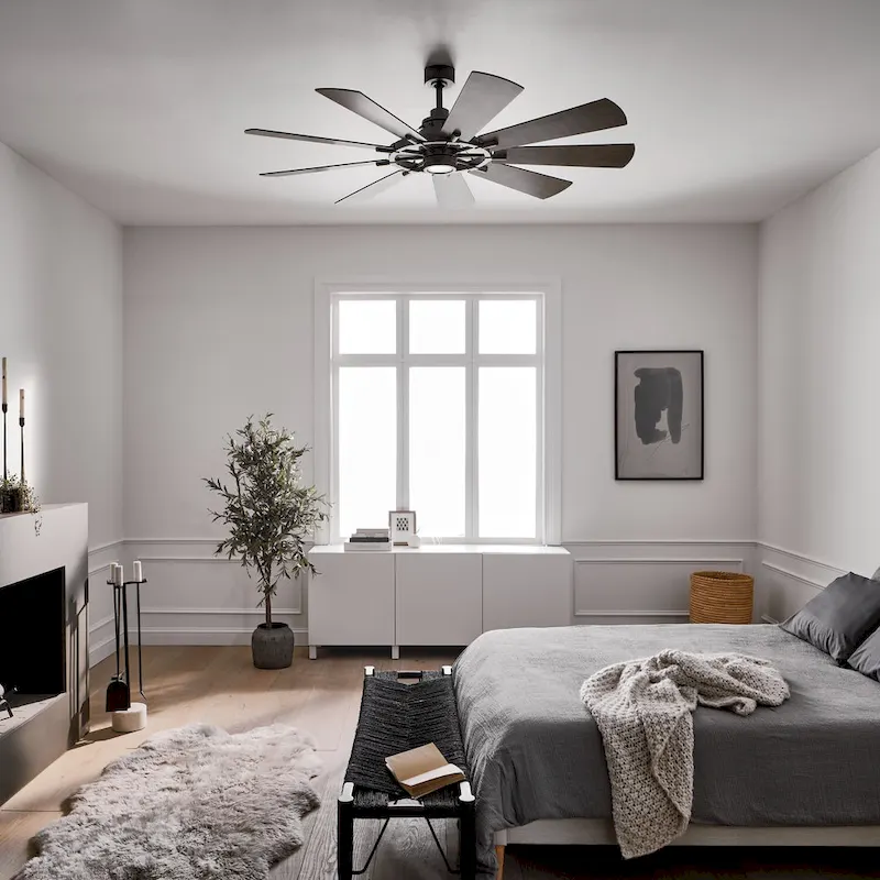 Gentry 65-inch LED Ceiling Fan (3-finish options)