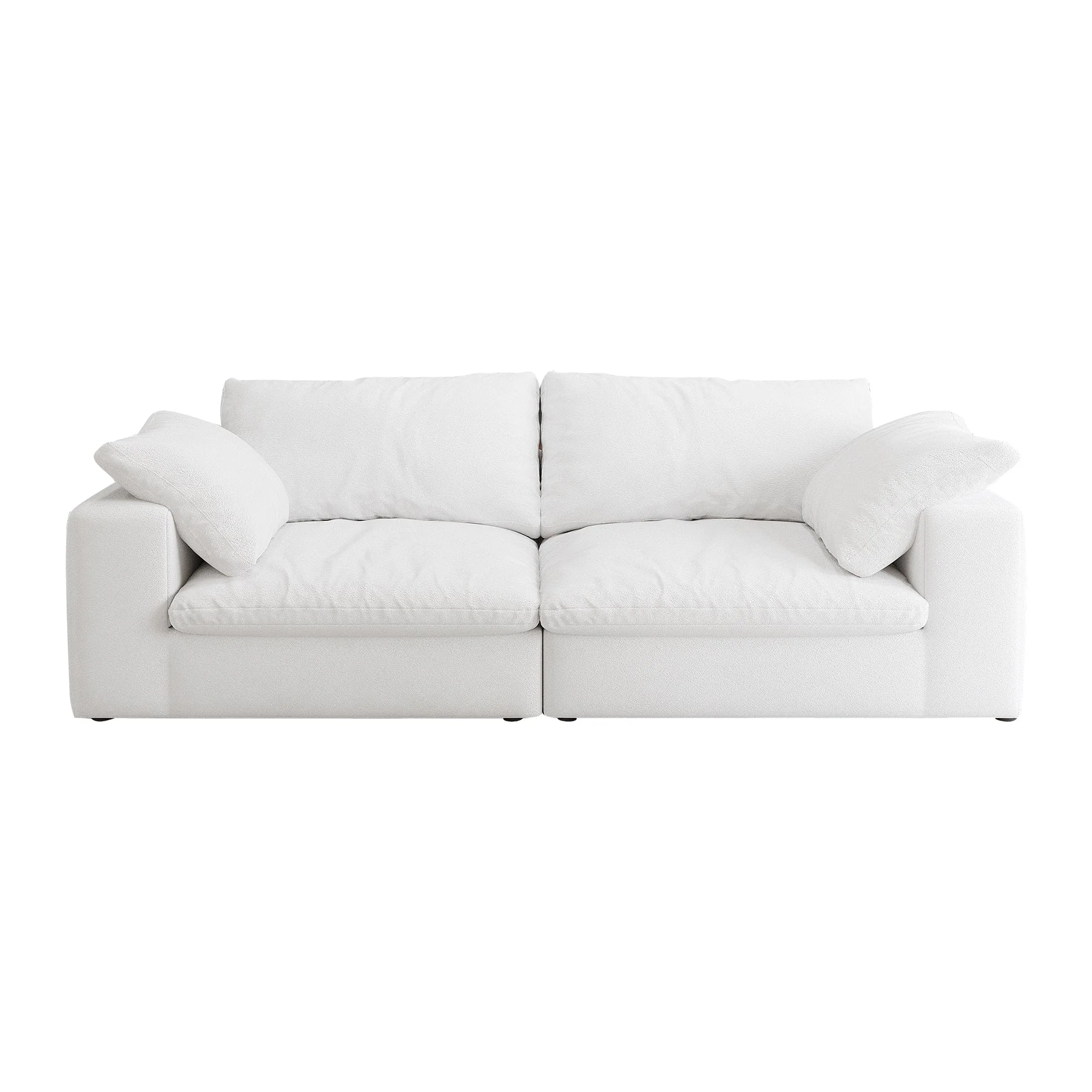 Walker Edison | Cloud Modular 80' Down Filled Loveseat Sofa