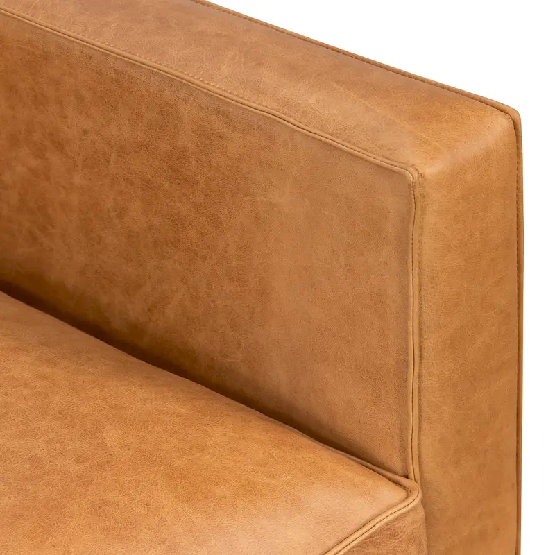 Poly & Bark Mateo Lounge Chair - Full Grain Genuine Italian Leather