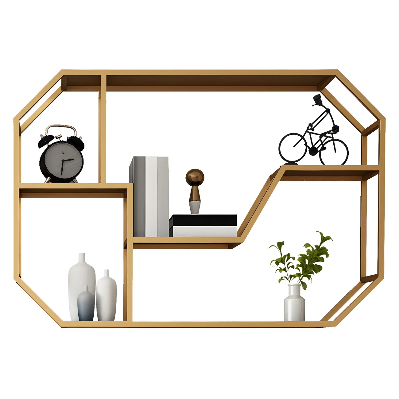 Simple Metal Black Wall-Mounted Wine Bottle Rack