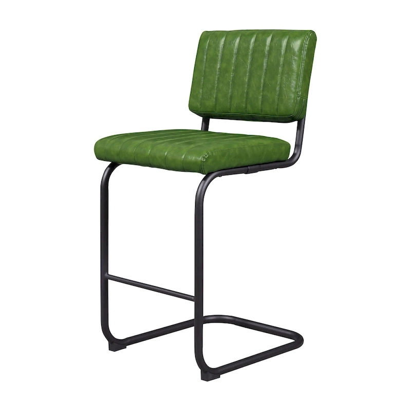 Art Leon Rustic Upholstered Counter Height Bar Stools (Set of 2)