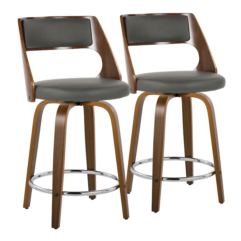 Carson Carrington Alingsas Mid-century Modern Counter Stool (Set of 2)