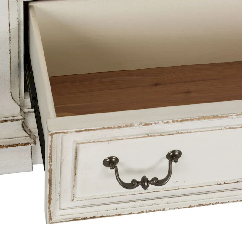 The Gray Barn Abbey Park Weathered Brown & Antique White 7 Drawer Dresser