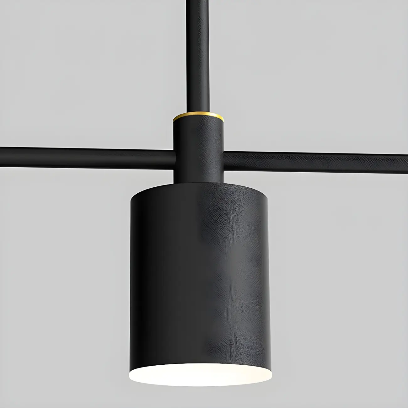 Modern Adjustable Black Linear Kitchen Island Light