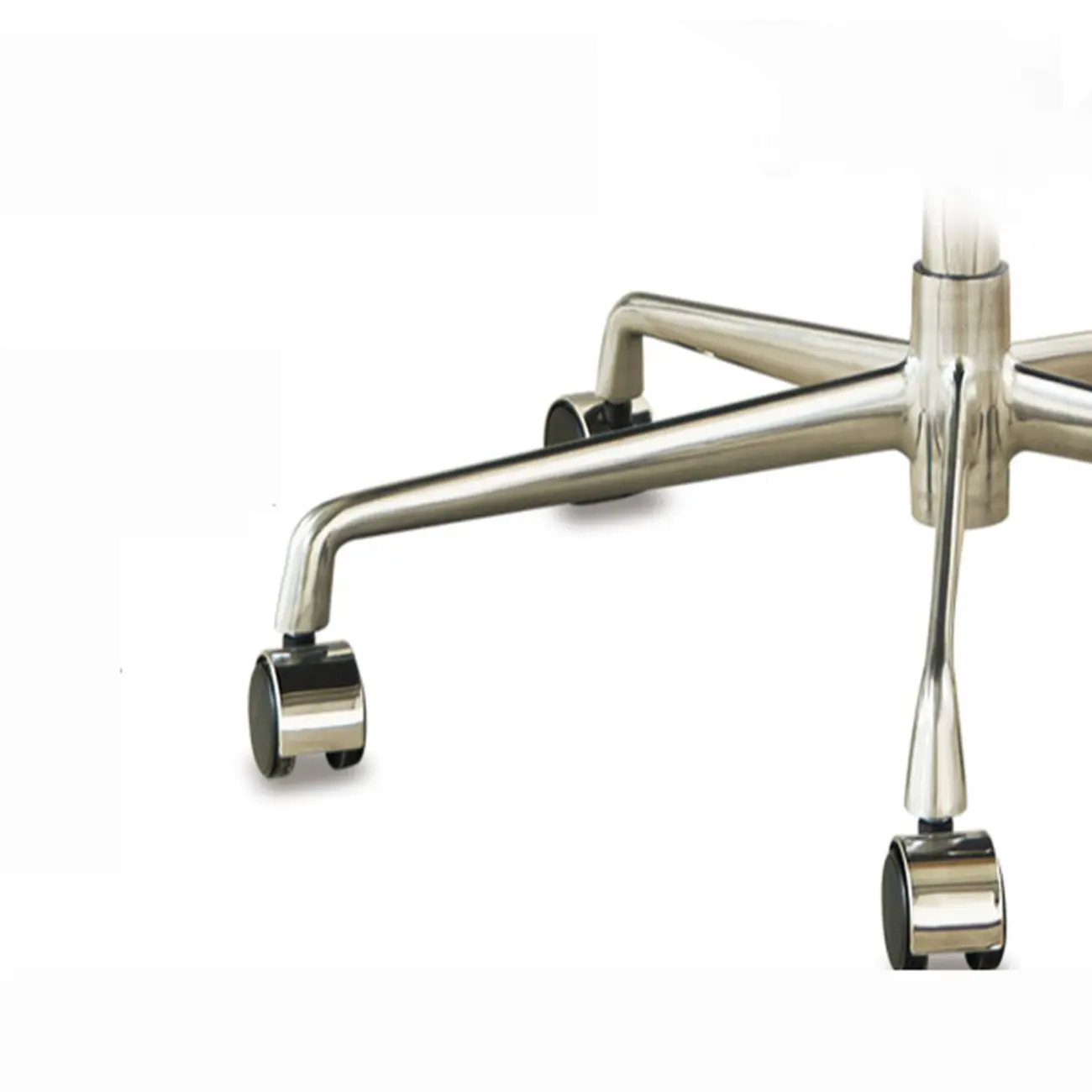 Modern Brown Leather Swivel Office Chair