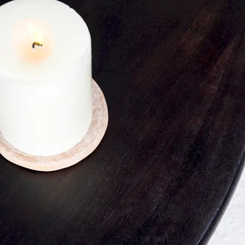 Solid Wood Pedestal Coffee Table